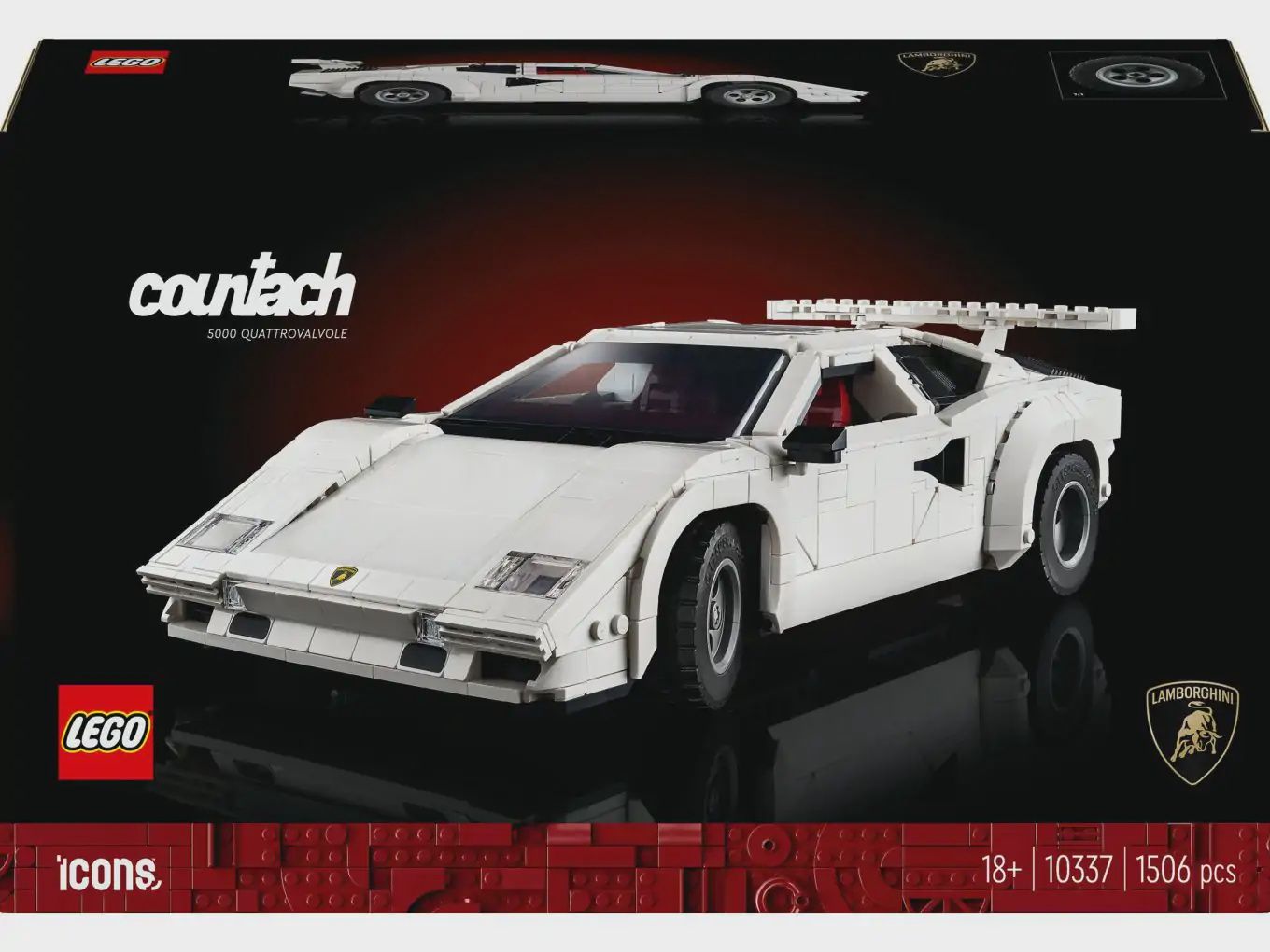 LEGO Icons Lamborghini Countach 5000 Quattrovalvole 10337