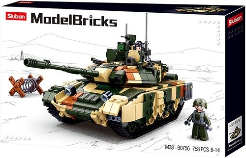 Sluban Modelbricks Grote Gevechtstank M38-B0756