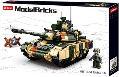 Sluban Modelbricks Grote Gevechtstank M38-B0756