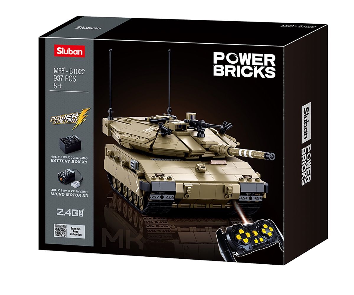 Sluban Power Bricks MK4 RC Tank M38-B1022
