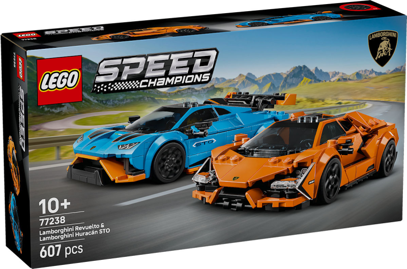 LEGO Speed Champions Lamborghini Revuelto en Huracán STO 77238