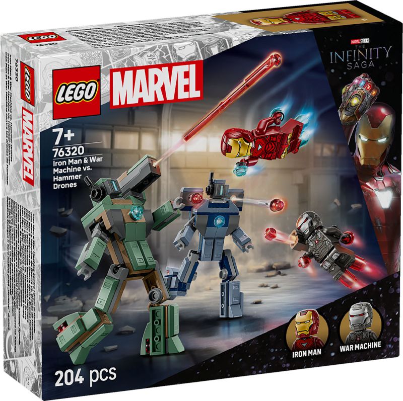 LEGO Super Heroes Iron Man en War Machine vs. Hammer Drones 76320