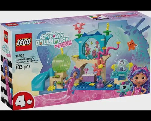 LEGO Gabby&#39;s Dollhouse Zeemeermin Gabby&#39;s aquariumavontuur 11204