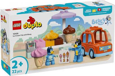 LEGO DUPLO Bluey Een ijsje halen met Bluey 10458