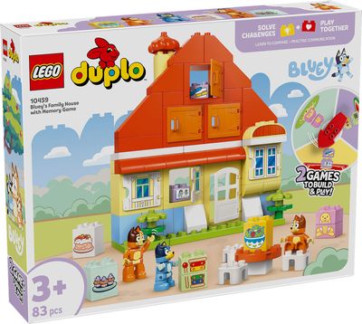 LEGO DUPLO Bluey Huis van Bluey en haar familie met geheugenspel 10459