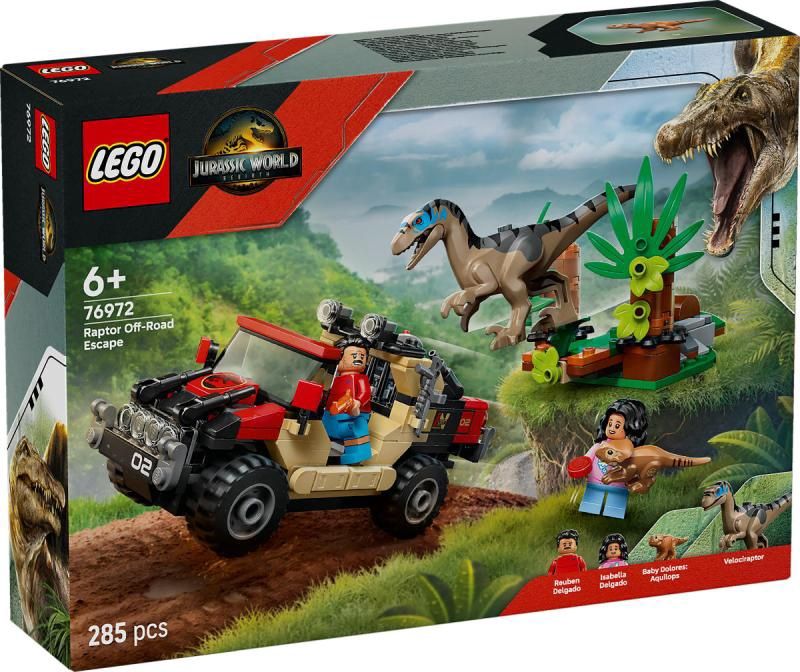 LEGO Jurassic World Offroad raptorontsnapping 76972