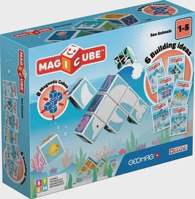 Geomag Magicube Printed Sea + Cards 8 pcs