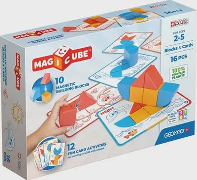 Geomag Magicube Shapes Blocks &amp; Cards 16-delig