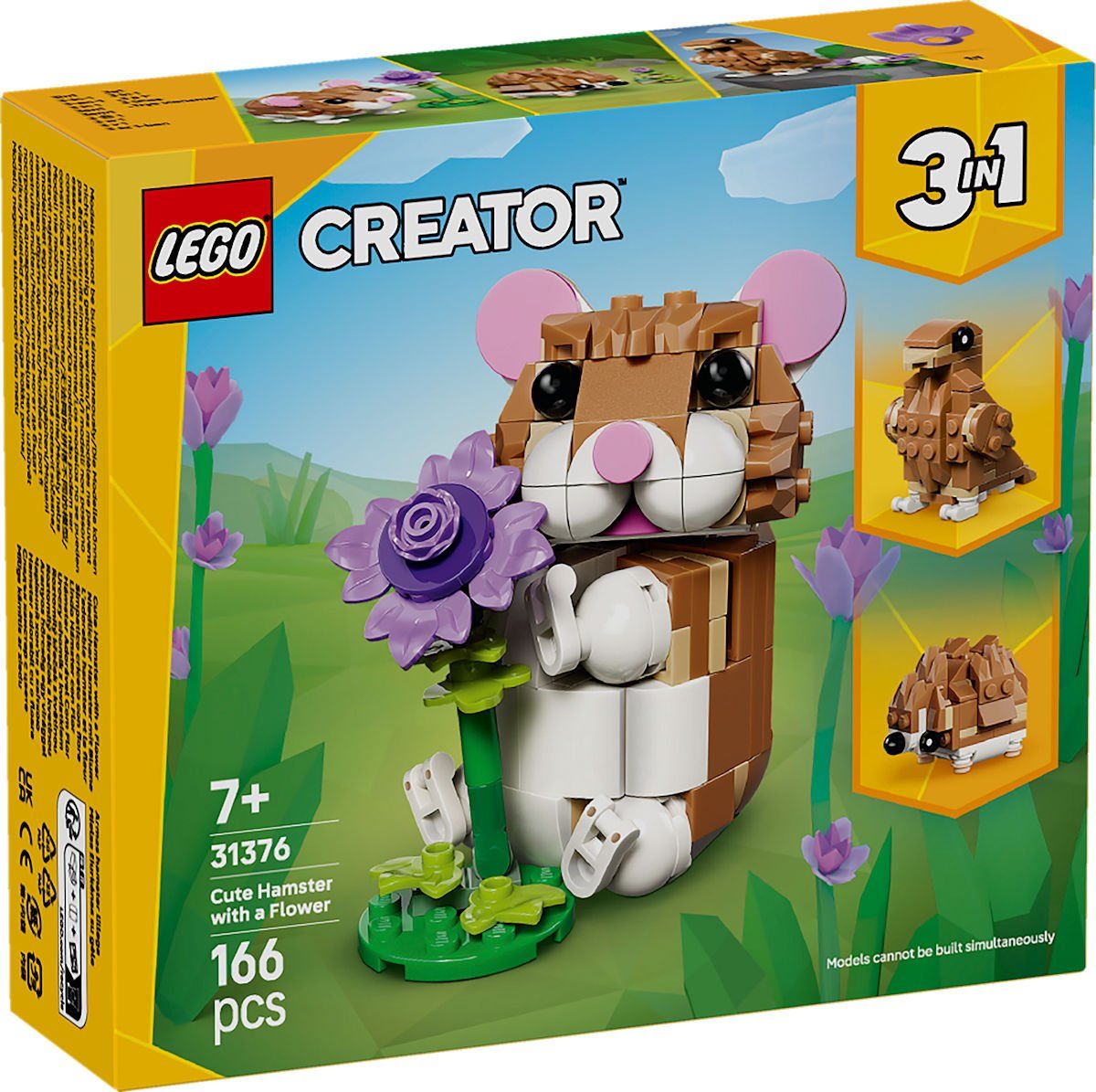 LEGO 31376 CREATOR Schattige hamster met bloem
