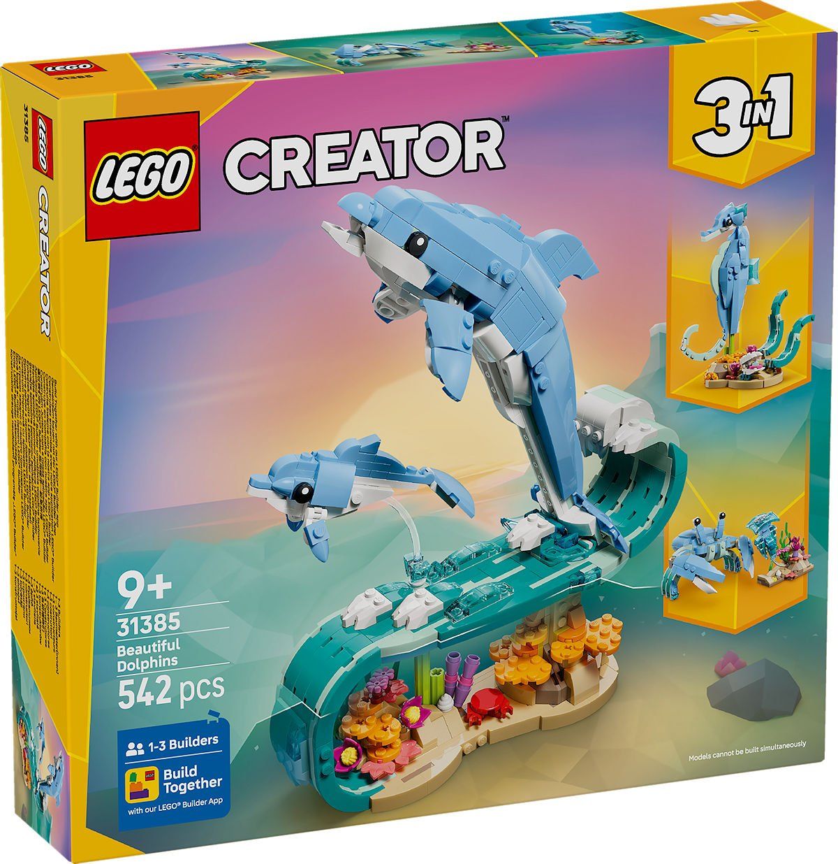 LEGO 31385 CREATOR Zeedieren  : prachtige dolfijnen