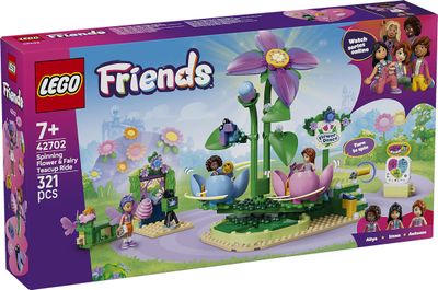 LEGO 42702 Friends Draaiende theekopjesattractie met bloementhema