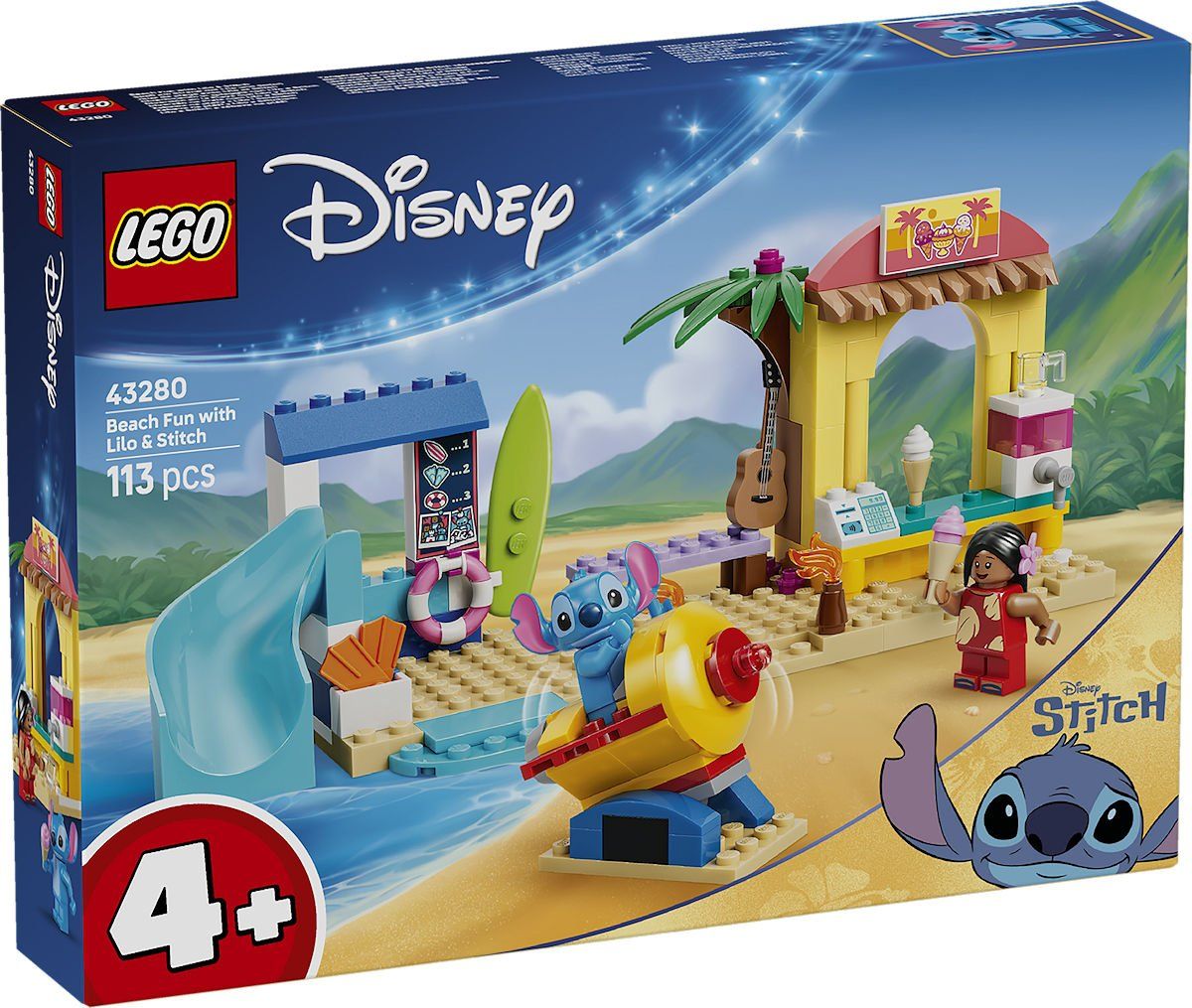 LEGO 43280 Disney Strandplezier met Lilo en Stitch