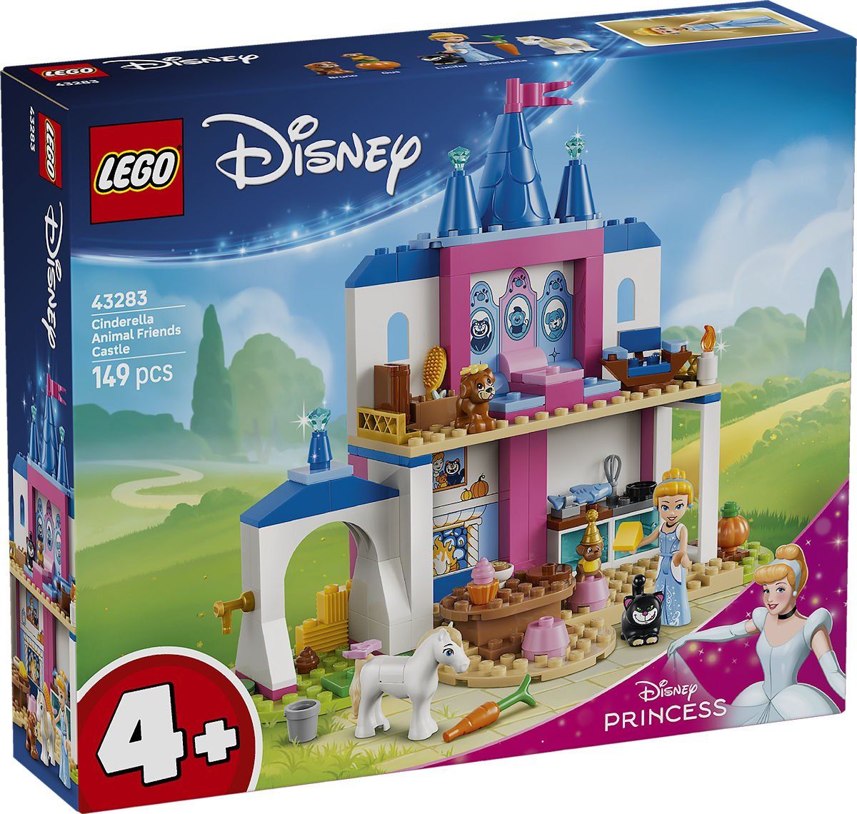 LEGO 43283 Disney Assepoesters kasteel met dierenvriendjes