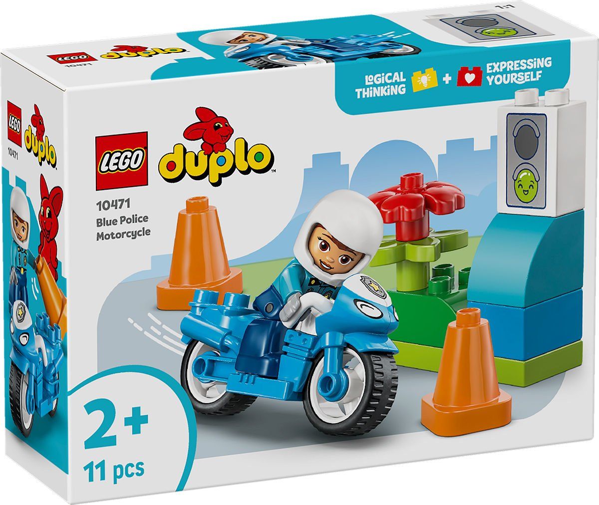 LEGO DUPLO 10471 Town Blauwe politiemotor