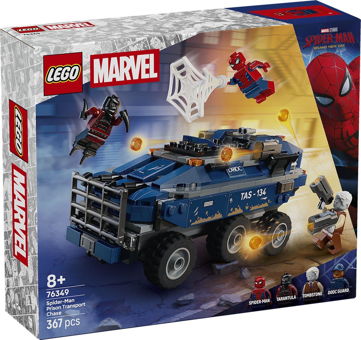 LEGO 76349 Marvel Spider-Man achtervolging gevangenistransport