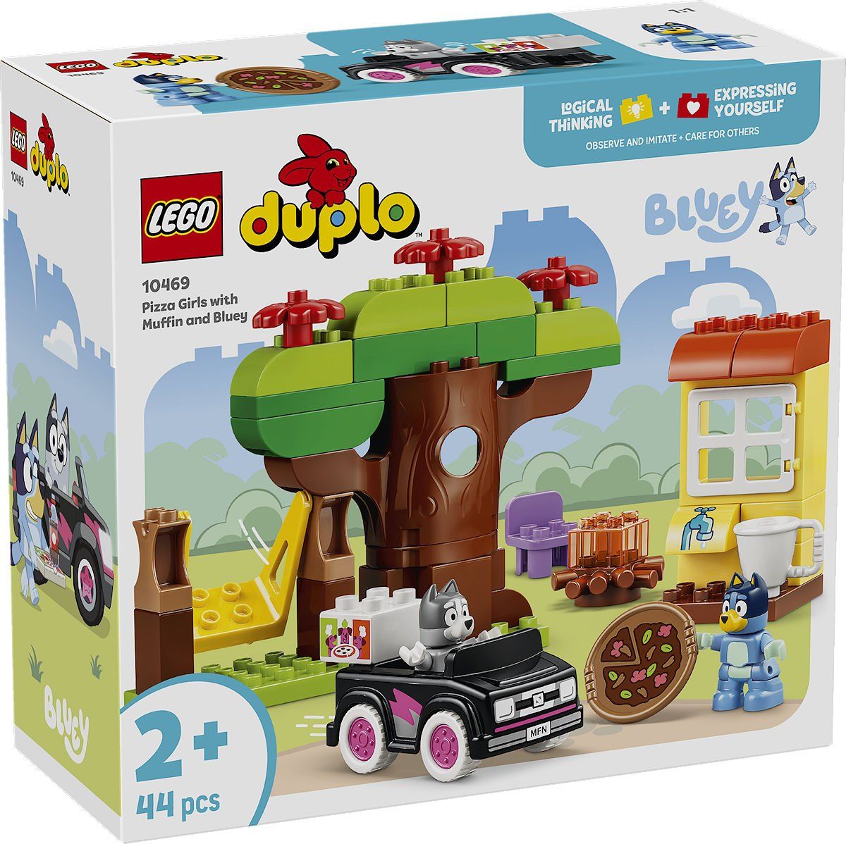 DUPLO Bluey Pizzameisjes met Muffin en Bluey 10469