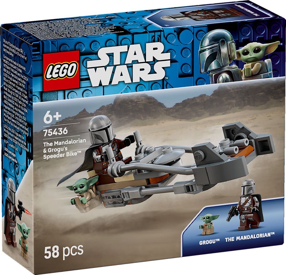 LEGO Star Wars De Mandalorian en Grogu´s speederbike 75436