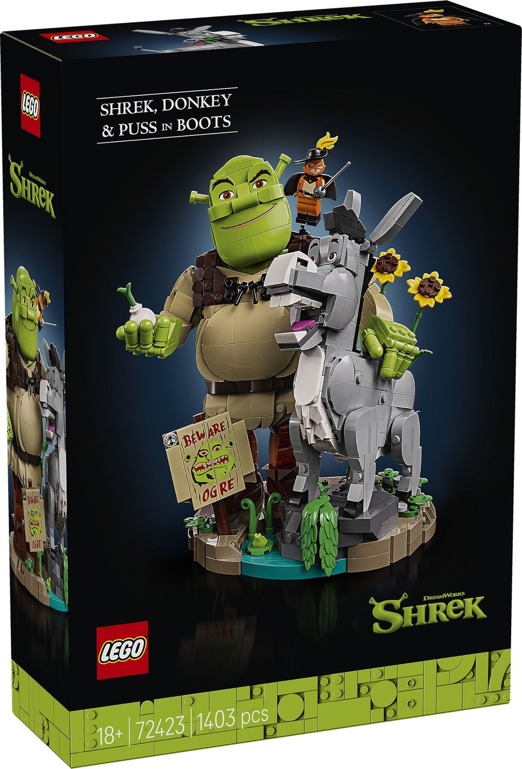 LEGO Shrek Shrek  Ezel en de Gelaarsde Kat 72423