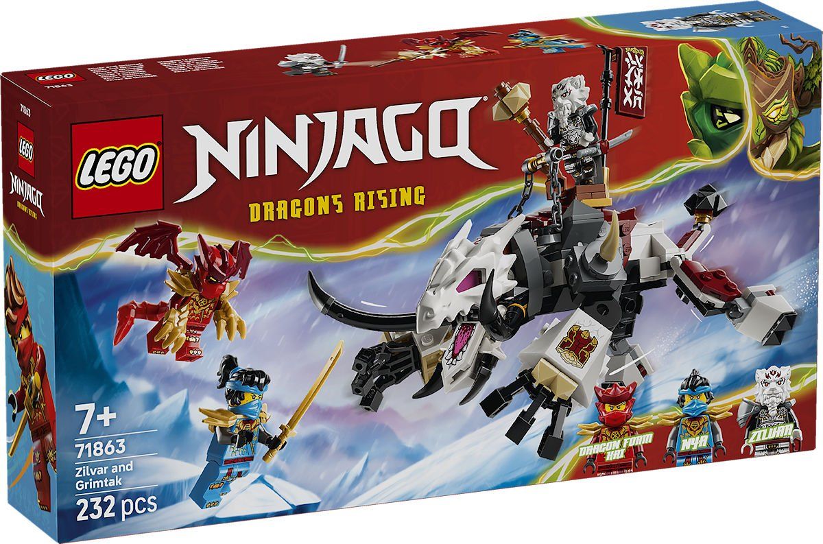 LEGO Ninjago Zilvar en Grimtak het Drakenbeest 71863