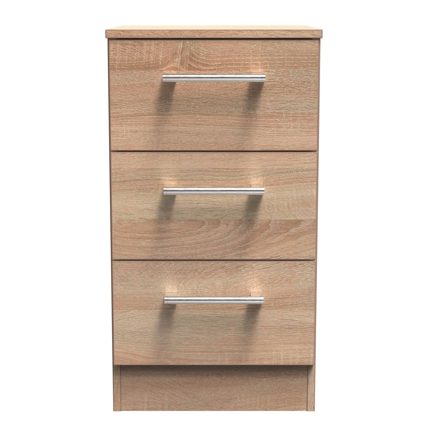 Diglis 3 Drawer Bedside Cabinet