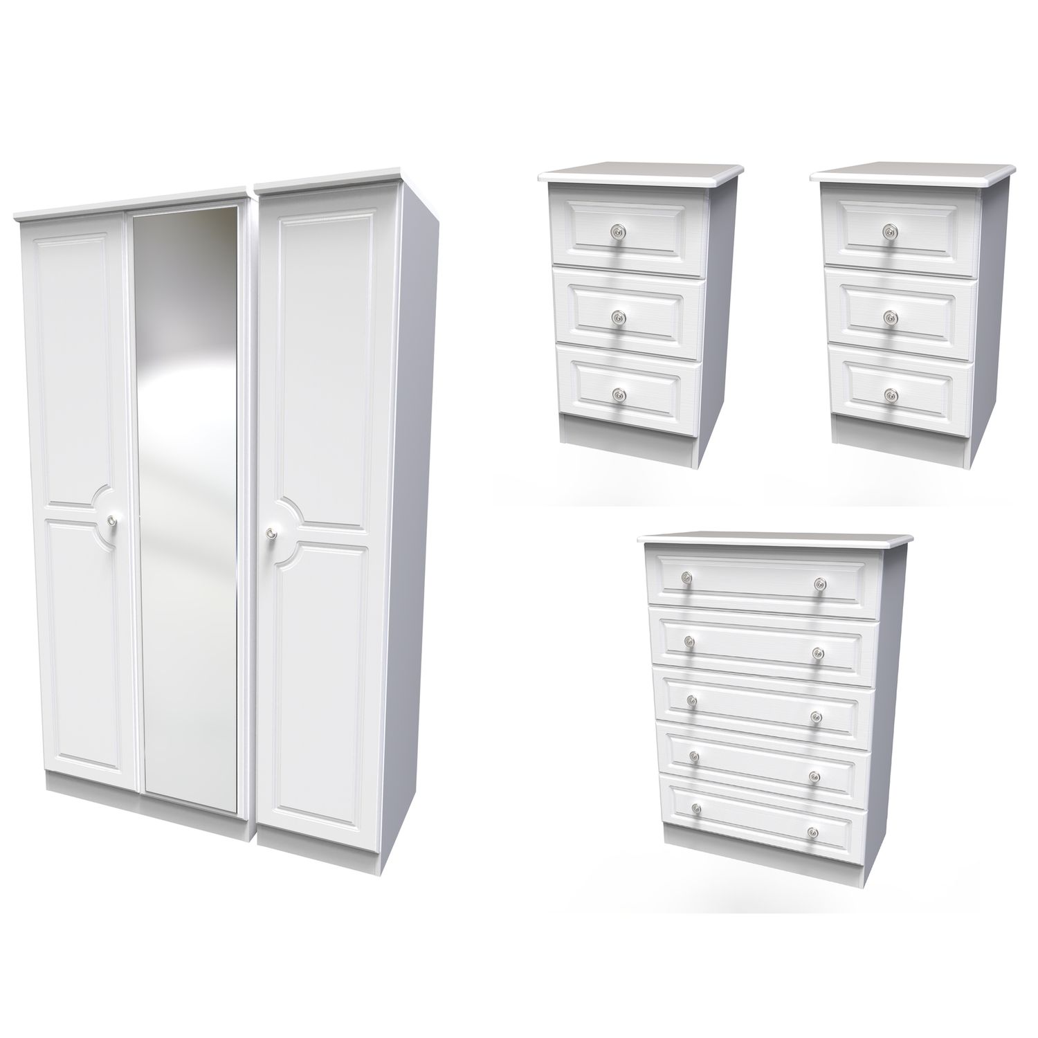 Powick 2 Drawer Bedside Cabinet