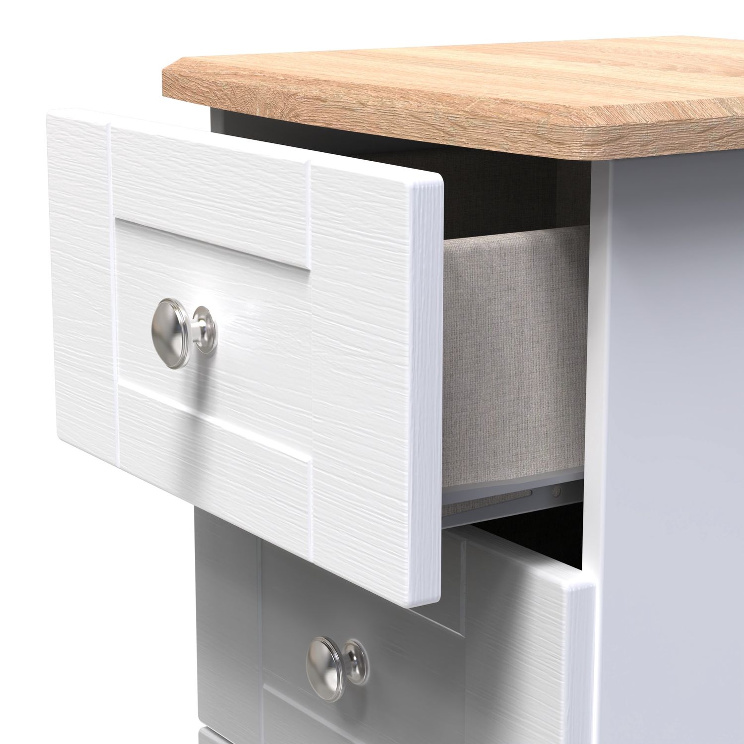 Severn 3 Drawer Bedside Cabinet