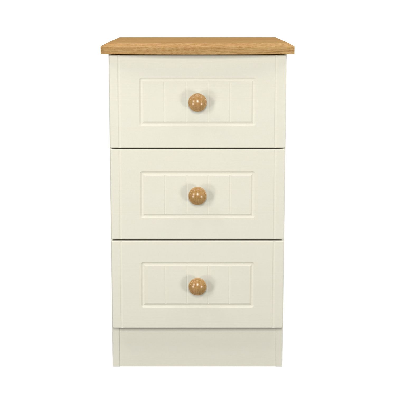 Warndon 3 Drawer Bedside Cabinet