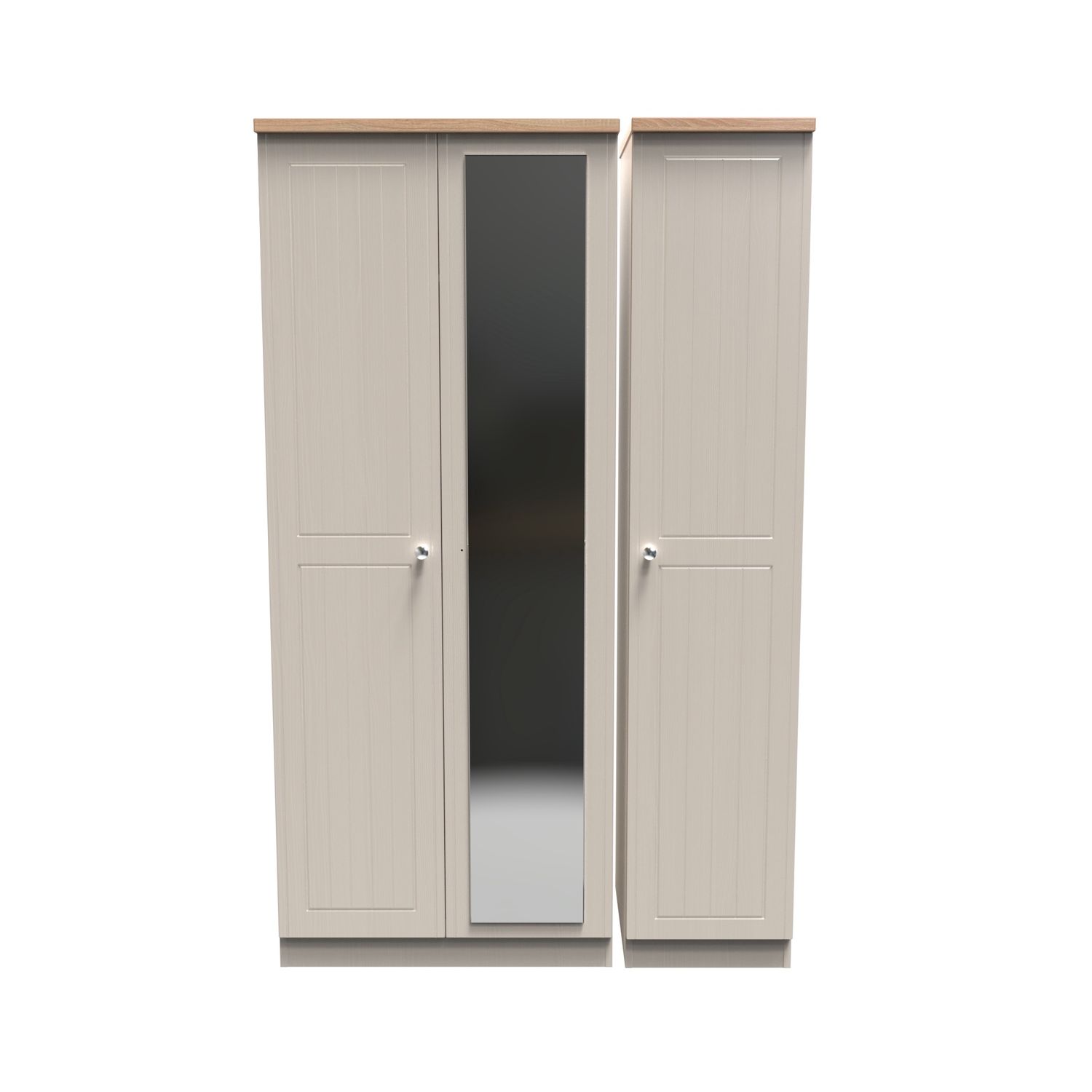 Hallow 3 Door Wardrobe with Mirror