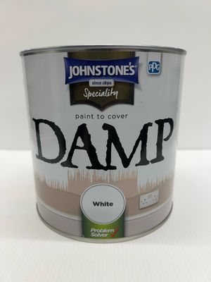 JOHNSTONES DAMP PROOF PAINT WHITE 2.5LT