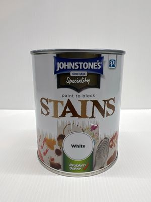 JOHNSTONES STAIN BLOCK PAINT 750ML