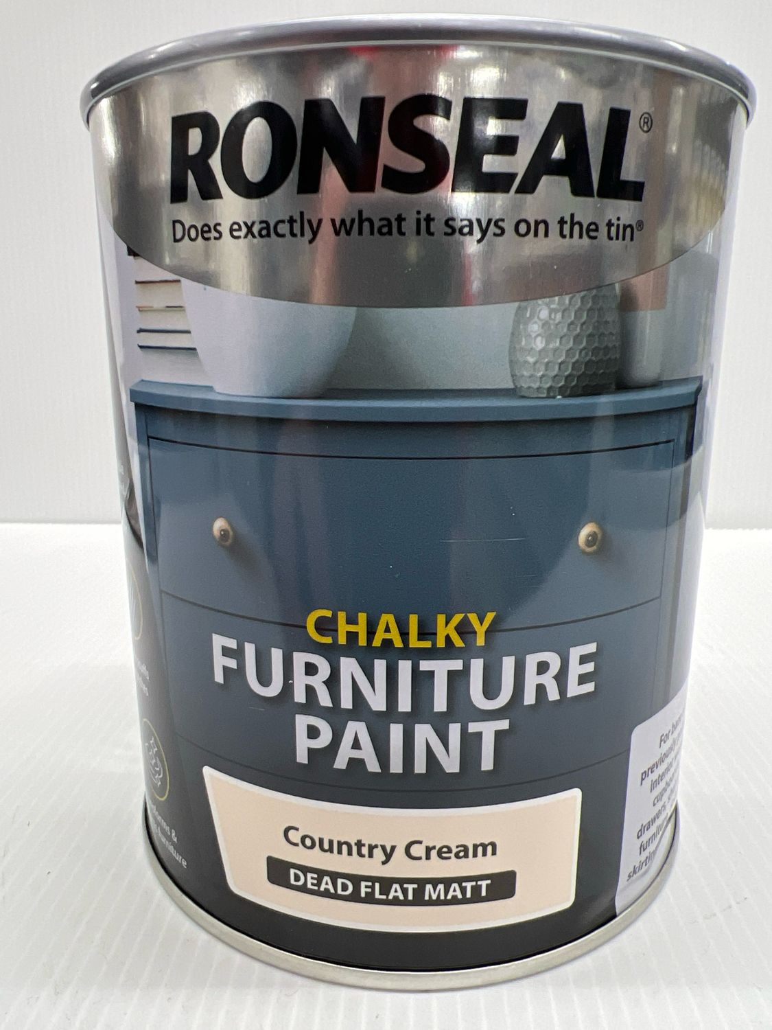 RONSEAL CHALKY PAINT COUNTY CREAM 750ML