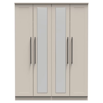 Barbourne 4 Door Wardrobe with Mirrors