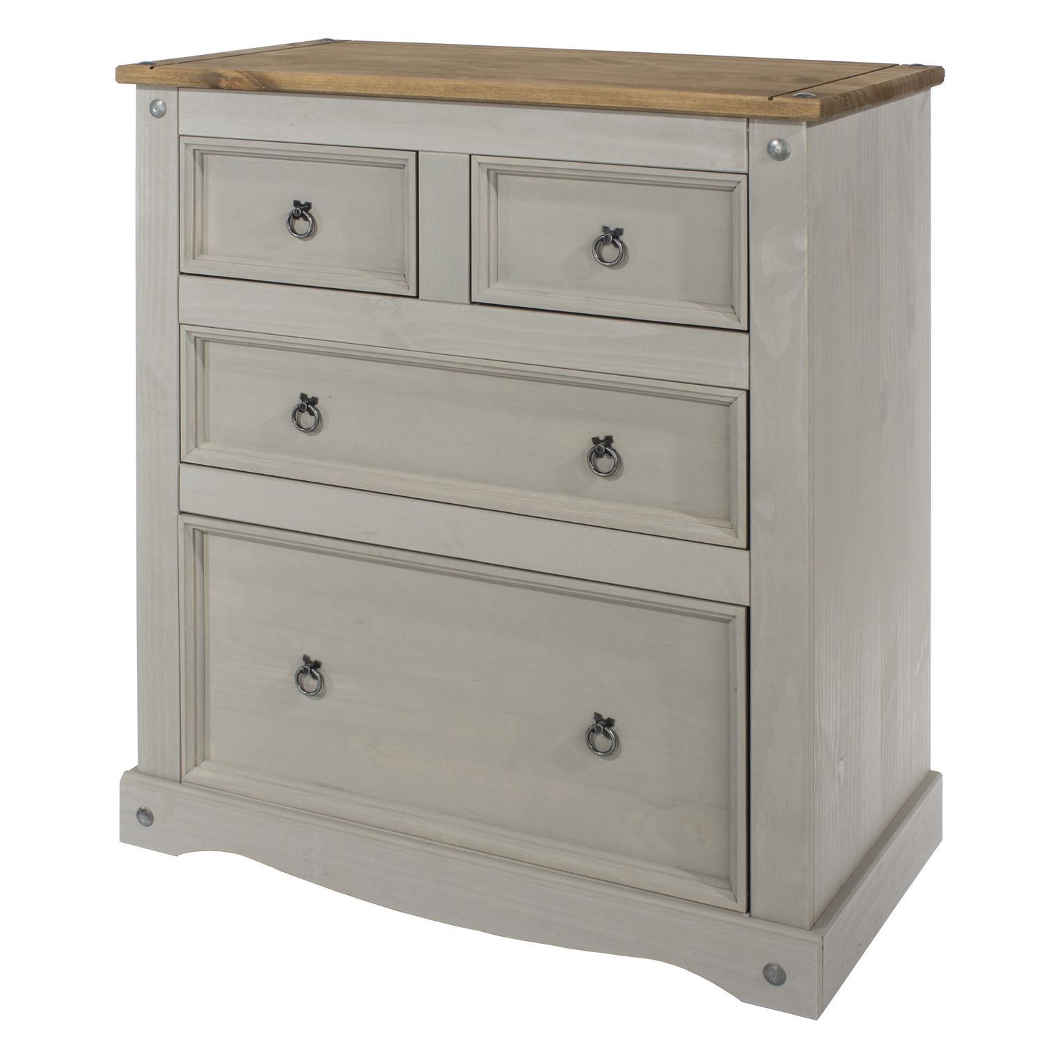 Colwall Grey 2+2 Drawer Chest