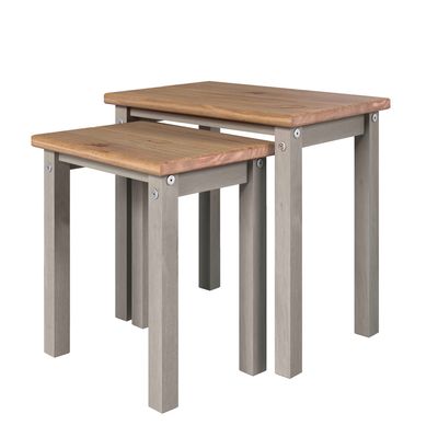 LINERA Grey Nest of 2 Tables