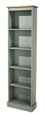 Colwall Grey Tall Narrow Bookcase