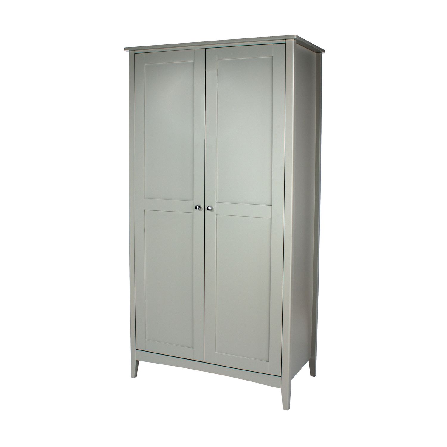 Castlemorton Grey 2 Door Wardrobe