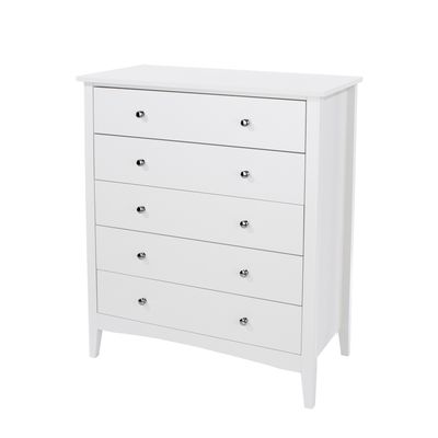 Castlemorton White 5 Drawer Chest