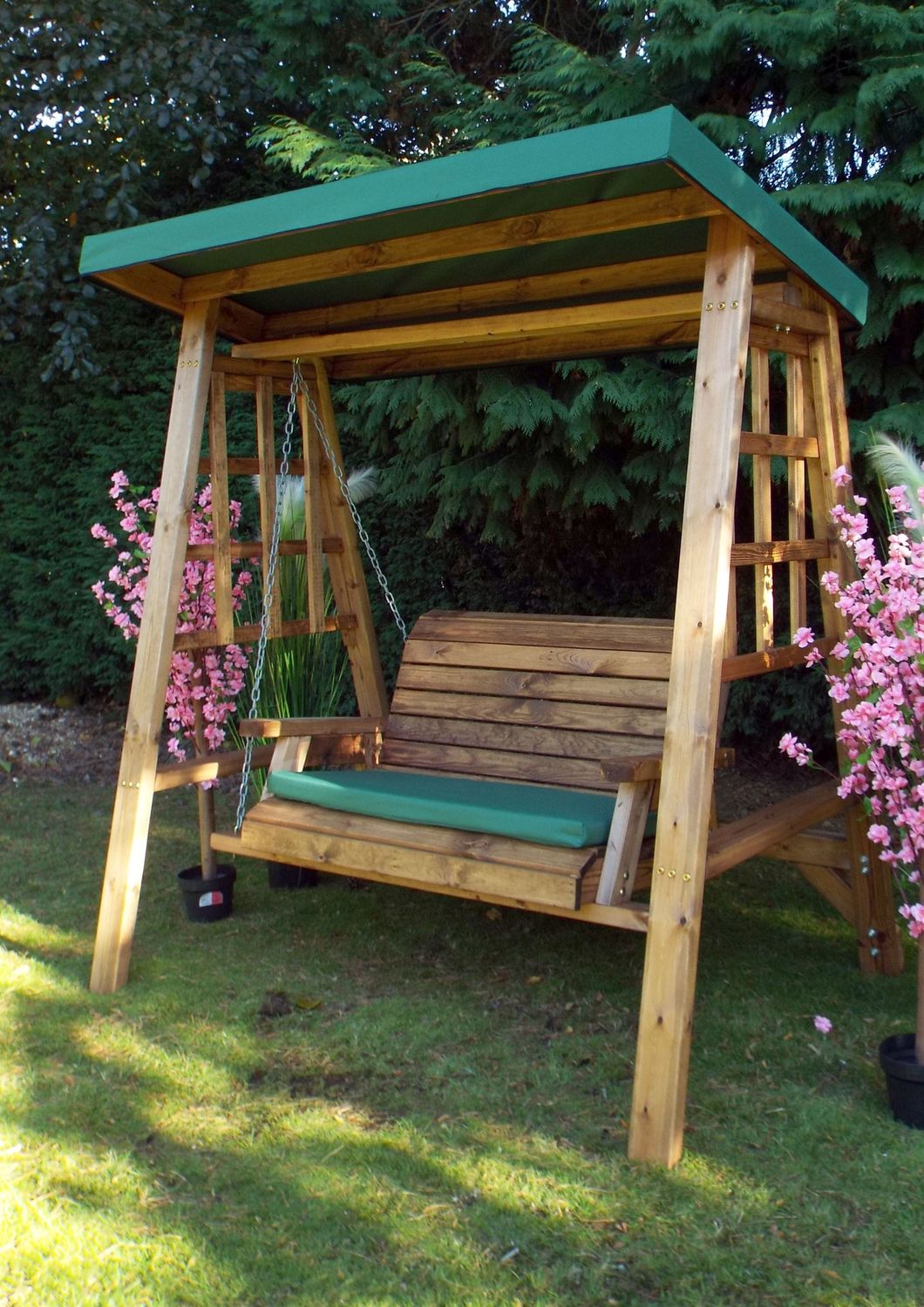 SWINGING CHAIR 2 SEAT HB133G (Also available in Burgundy &amp; Grey)
