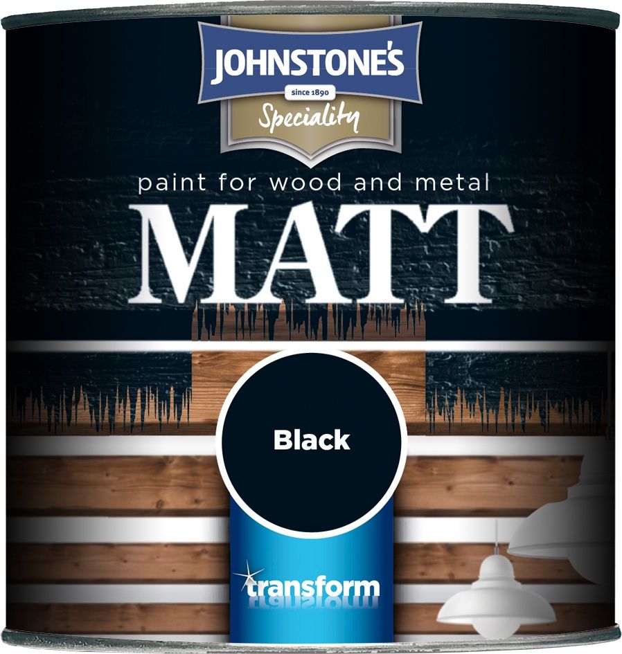 JOHNSTONES MATT BLACK 250ML