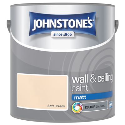 JOHNSTONES  MATT SOFT CREAM 2.5LT