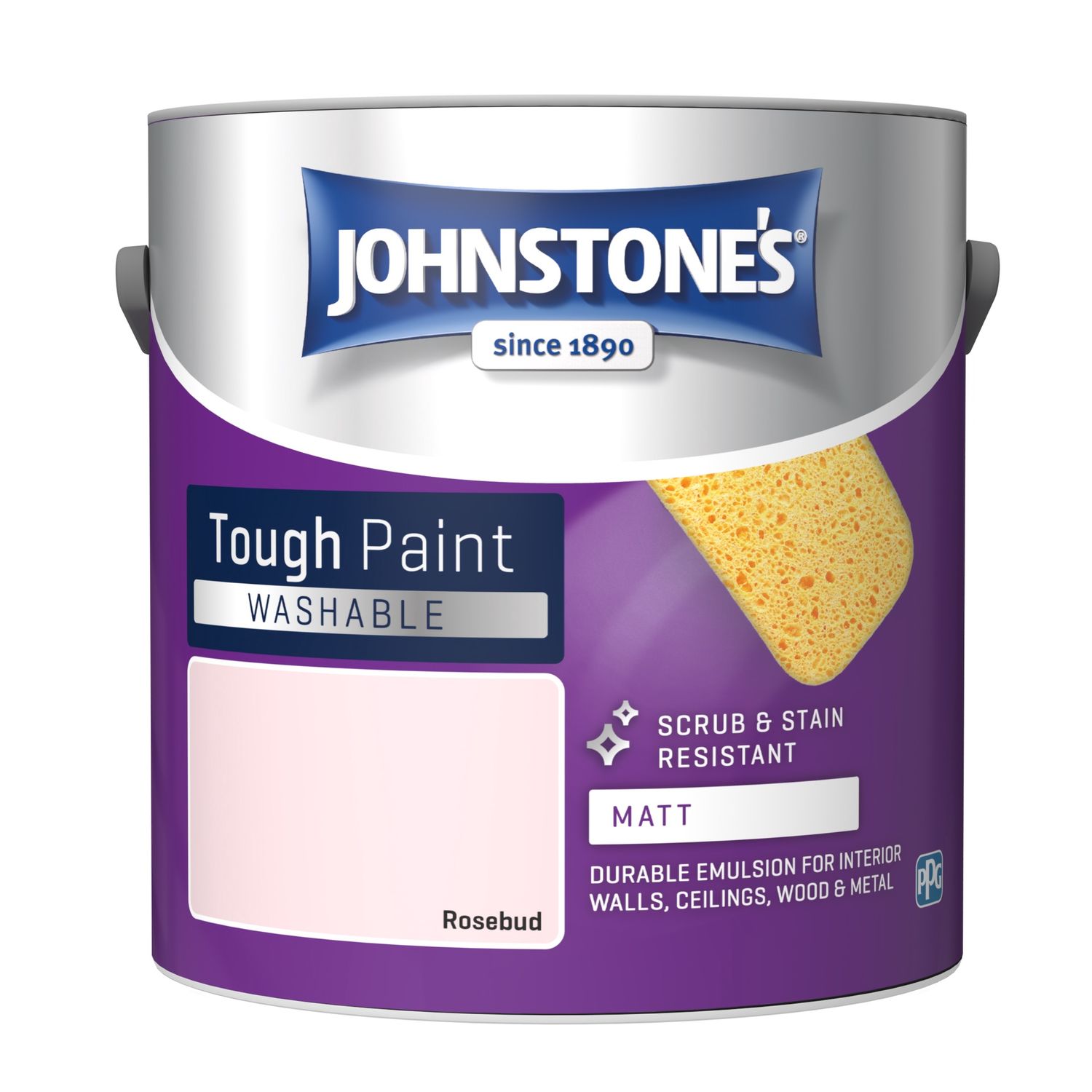 JOHNSTONES WASHABLE MATT ROSEBUD 2.5LT