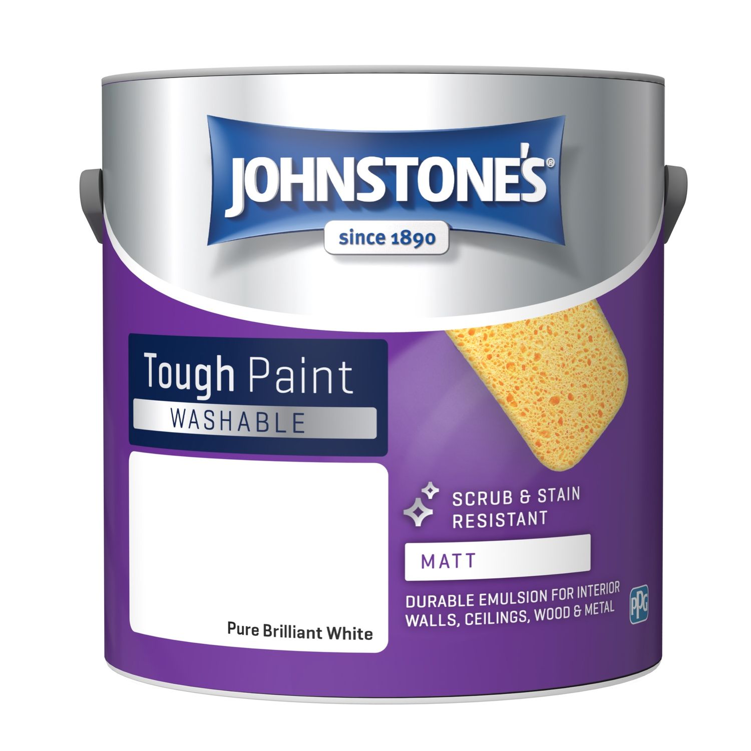 JOHNSTONES WASHABLE MATT PBW 2.5LT