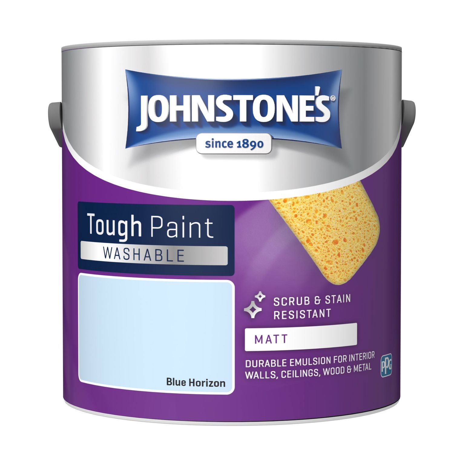 JOHNSTONES WASHABLE MATT BLUE HORIZON 2.5LT