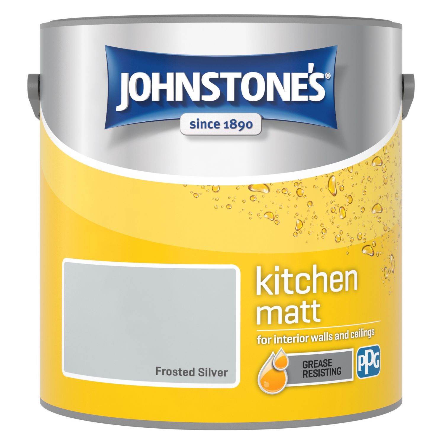 Johnstones kitchen 2.5l lit matt frosted silver