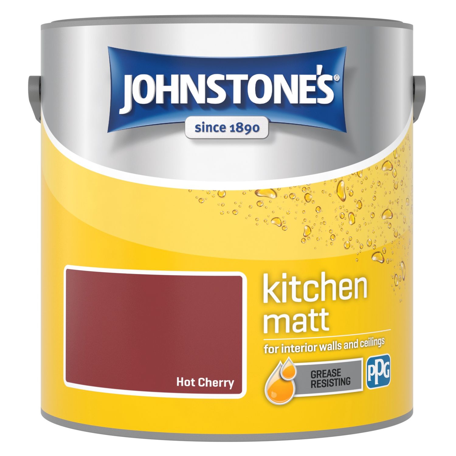 Johnstones  kitchen 2.5 lit matt hot cherry