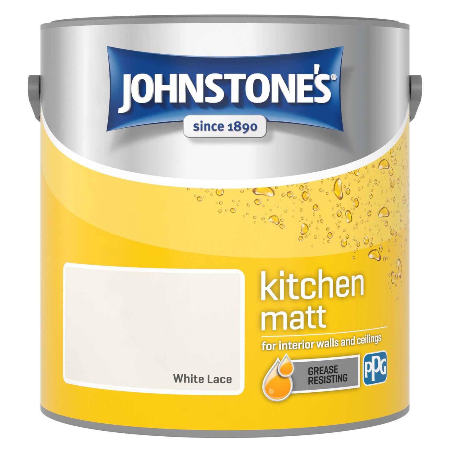 Johnstones kitchen 2.5 lit matt white lace