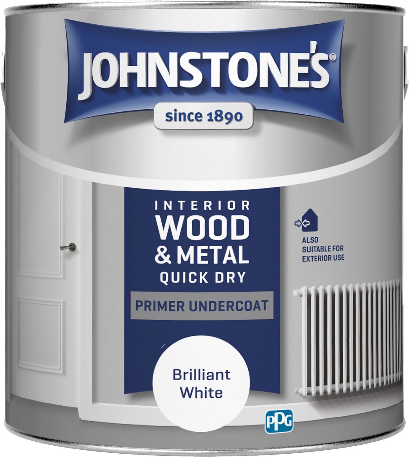 Johnstones Quick Dry  Primer Undercoat PBW  2.5L
