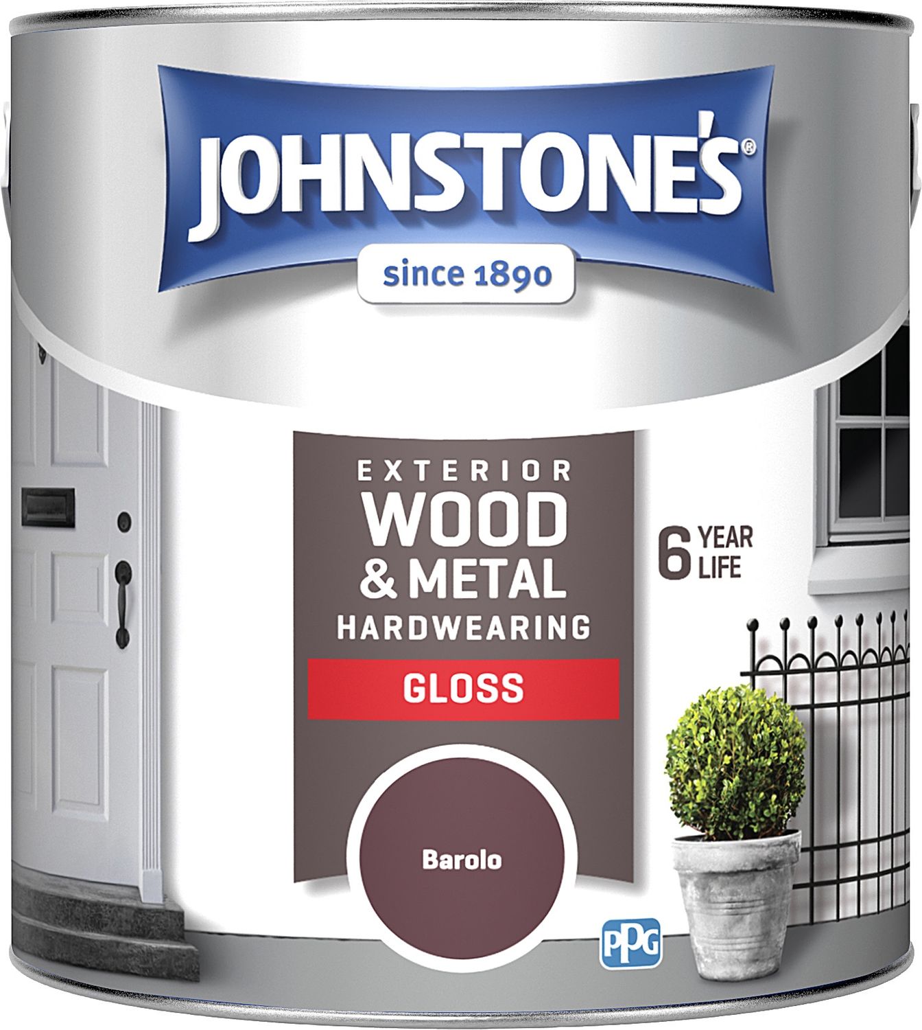 JOHNSTONES WEATHER GUARD EXTERIOR GLOSS BAROLO 2.5L