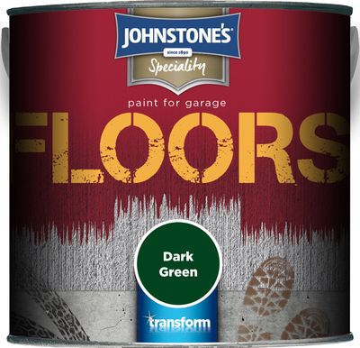 JOHNSTONES GARAGE FLOOR PAINT DARK GREEN 2.5LT