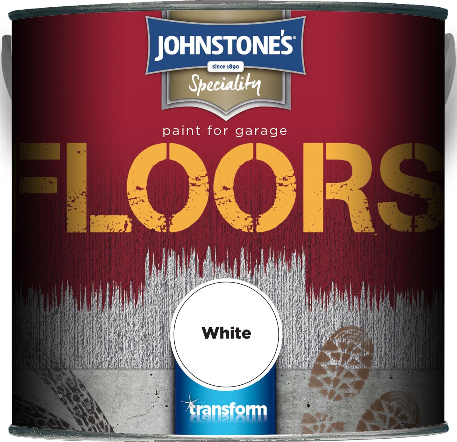 JOHNSTONES FLOOR PAINT WHITE 2.5LT